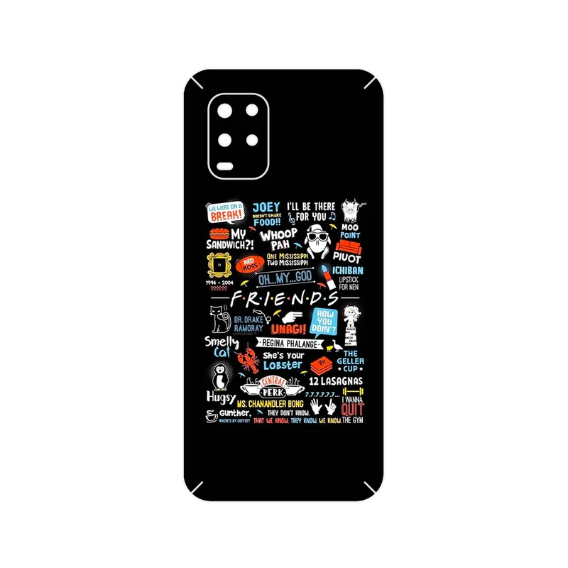 برچسب پوششی ماهوت مدل Friends 2 مناسب برای گوشی موبایل شیائومی Mi 10 Lite 5G