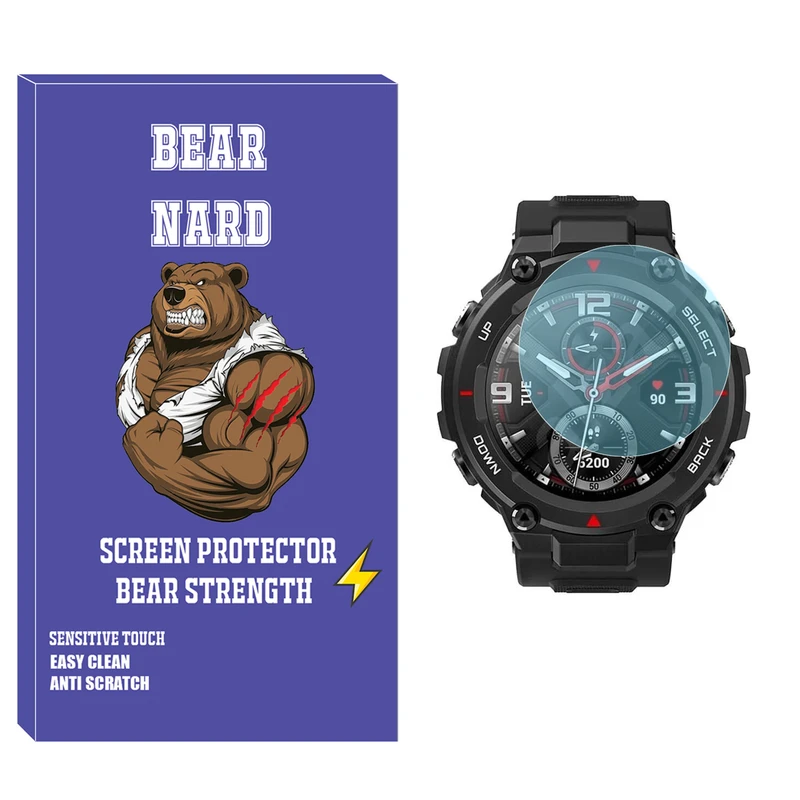 محافظ صفحه نمایش شیشه‌ای برنارد مدل SH-BR مناسب برای ساعت هوشمند امازفیت T-Rex Pro