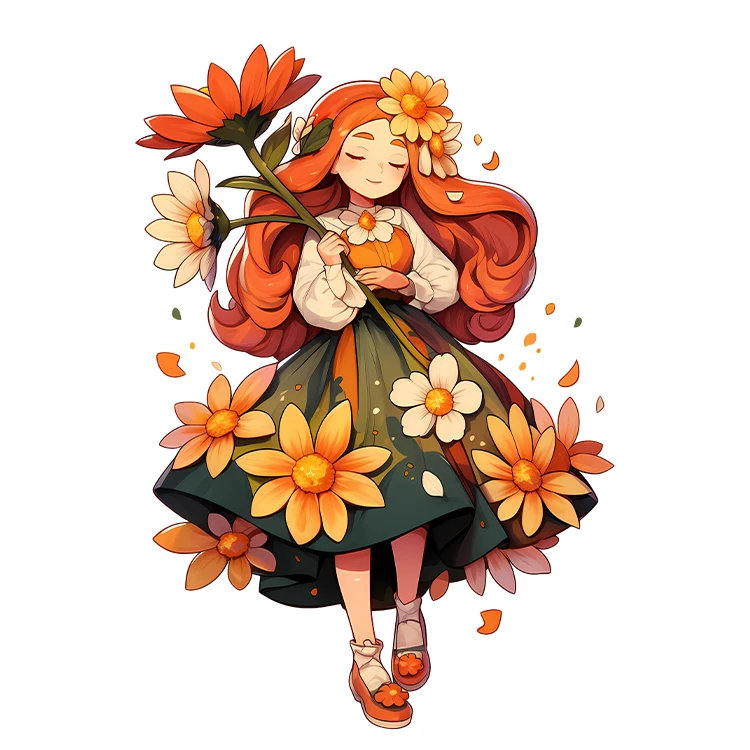 استیکر پارچه و لباس پاد آفرین مدل کارتونی کیوت فانتزی دخترانه کد S5778