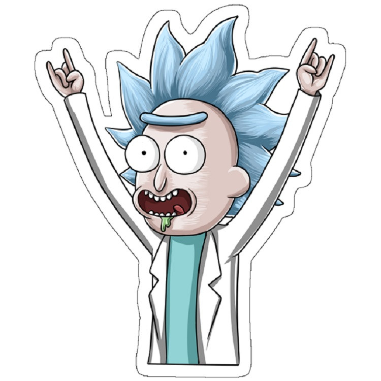 استیکر لپ تاپ مدل TINY RICK