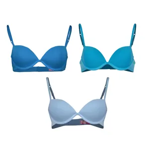 سوتین اسفنجی زنانه چری پینک کد 3BLU مجموعه ۳ عددی 