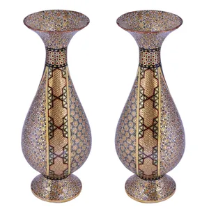 گلدان خاتم کاری کد 030003 بسته 2 عددی