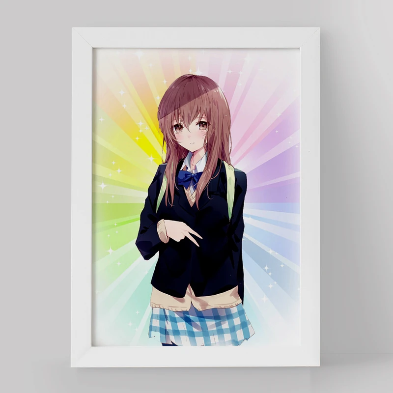 تابلو خندالو مدل شوکو نیشیمیا انیمه سایلنت ویس کد 15822