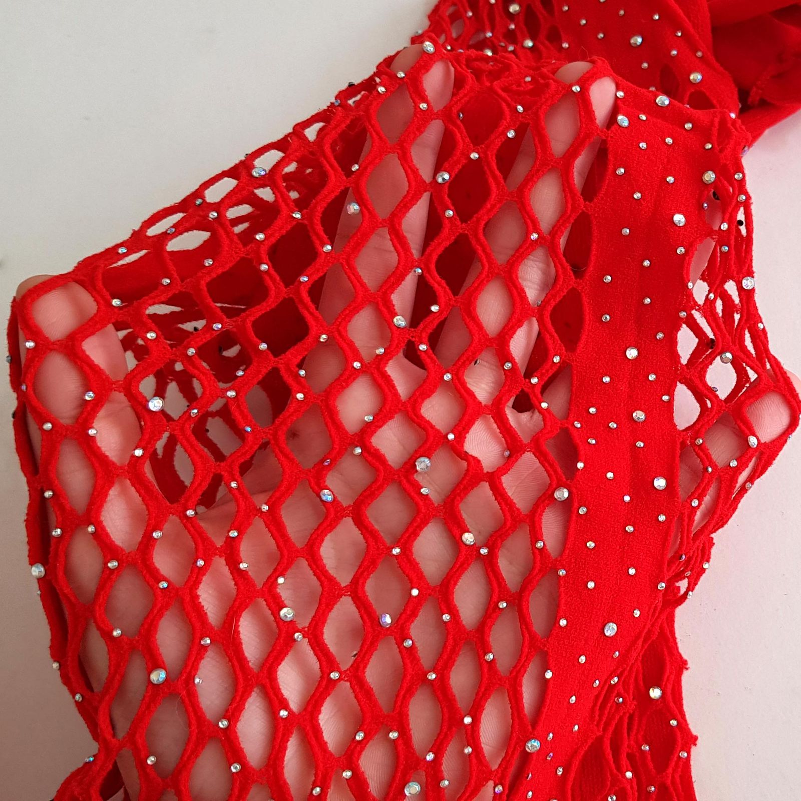 لباس خواب زنانه ماییلدا مدل نگین دار فانتزی کد 4860-7017 رنگ قرمز -  - 4