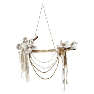 آویز بافتنی مدل مکرومه طرح گلریز