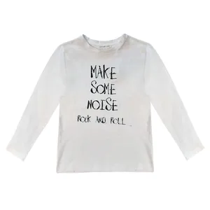 تی شرت آستین بلند بچگانه مدل یقه گرد کد 254