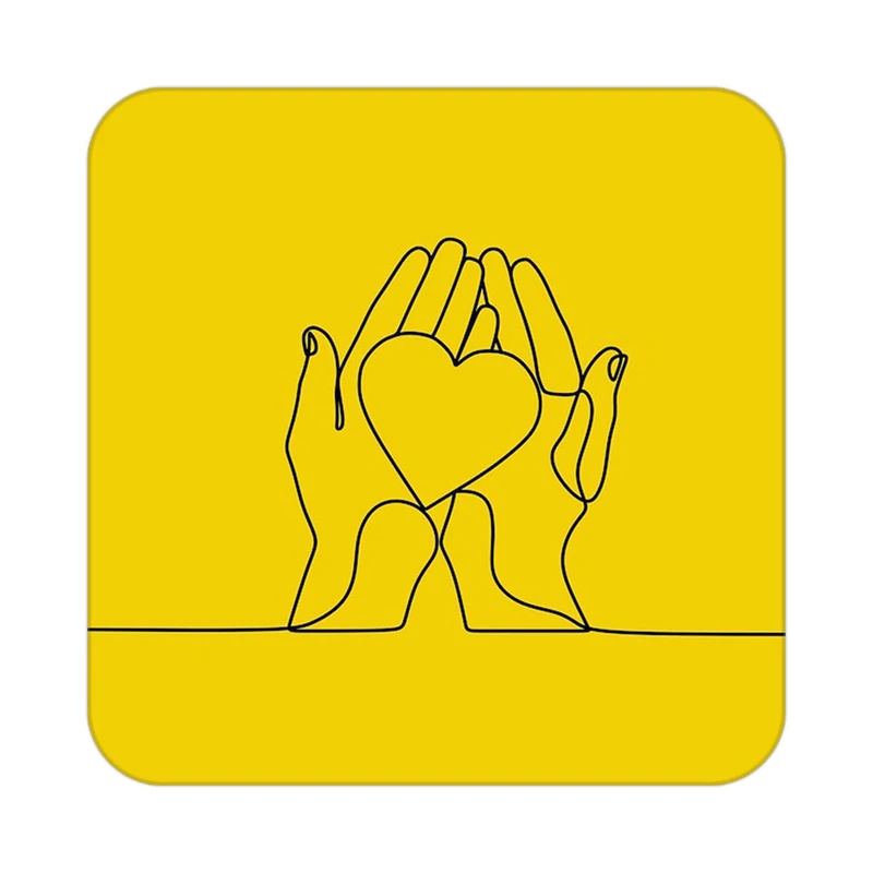 زیر لیوانی کاکتی طرح عاشقانه مدل mp38534