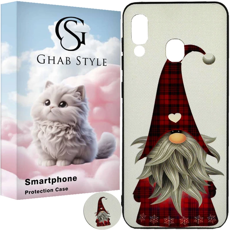 کاور قاب استایل مدل Sport مناسب برای گوشی موبایل سامسونگ Galaxy A20 / A30 به همراه پاب سوکت