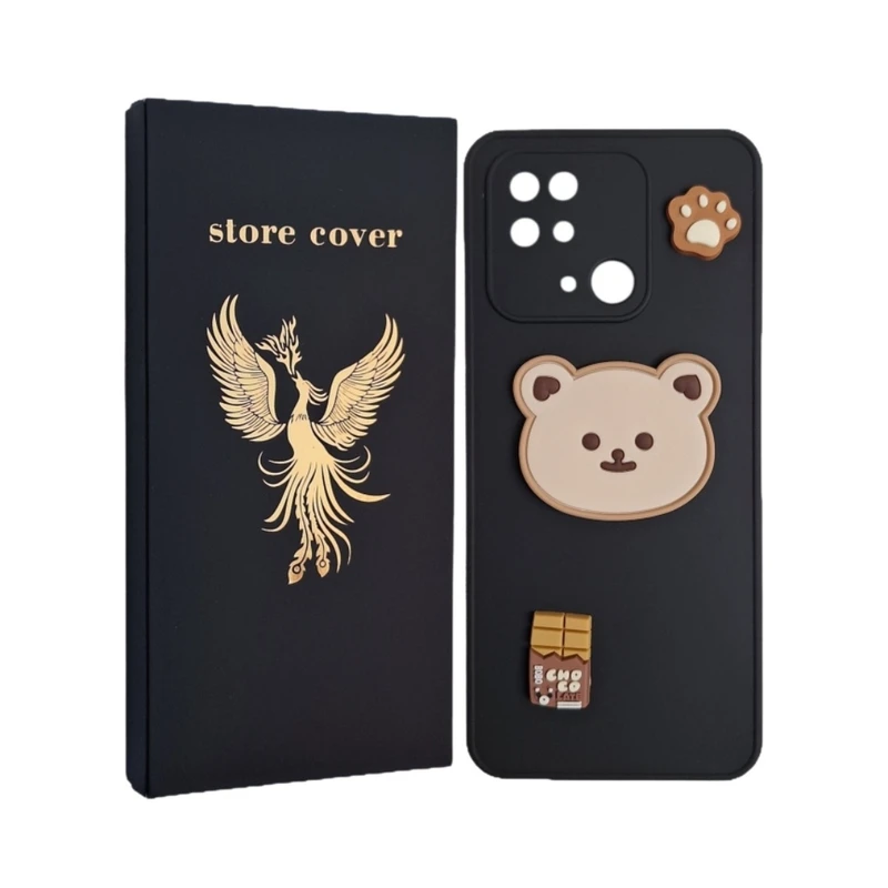 کاور استور کاور طرح عروسک برجسته مدل 10c مناسب برای گوشی موبایل شیائومی Redmi 10C / Poco C40