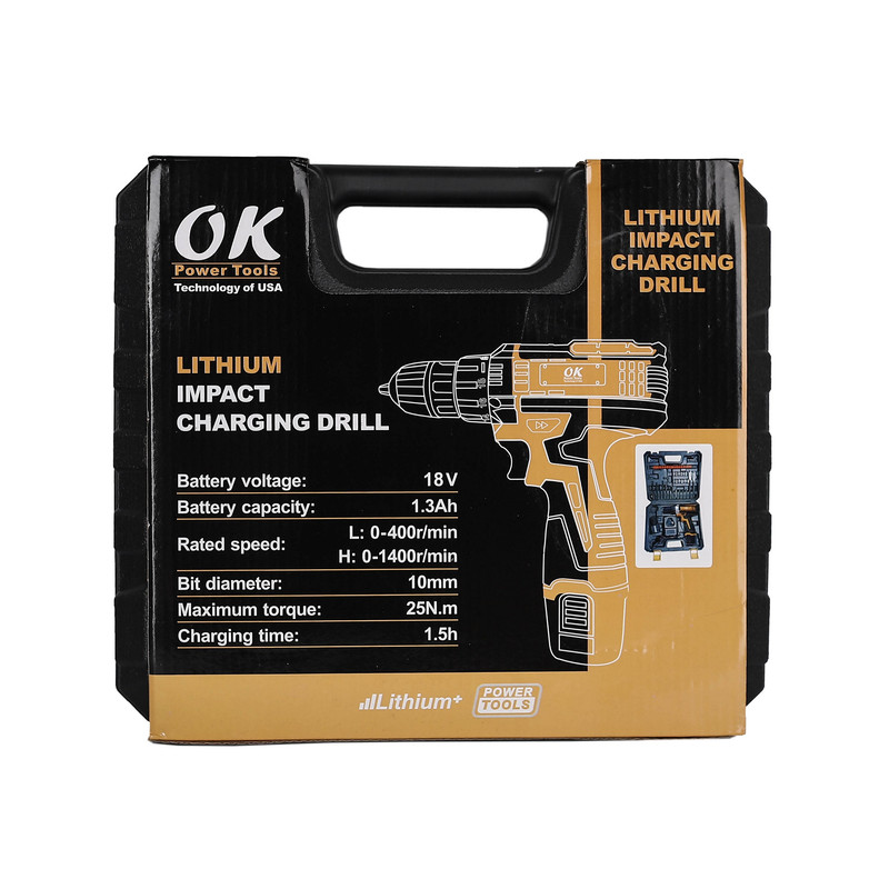 مجموعه 25 عددی پیچ گوشتی شارژی اوکی مدل 001