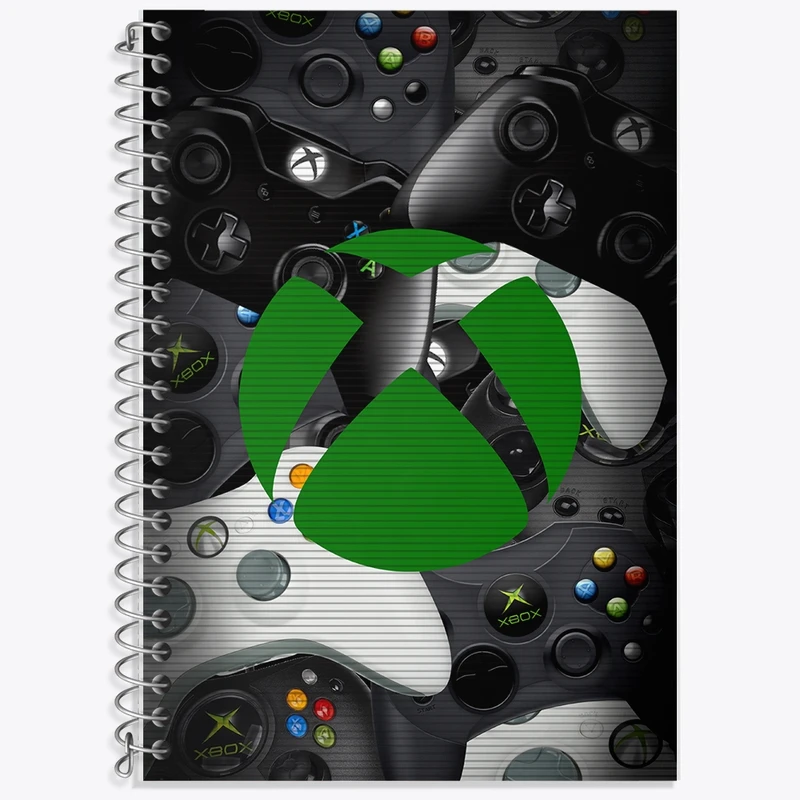 دفتر زبان 50 برگ خندالو مدل دو خط طرح X Box کد F2526