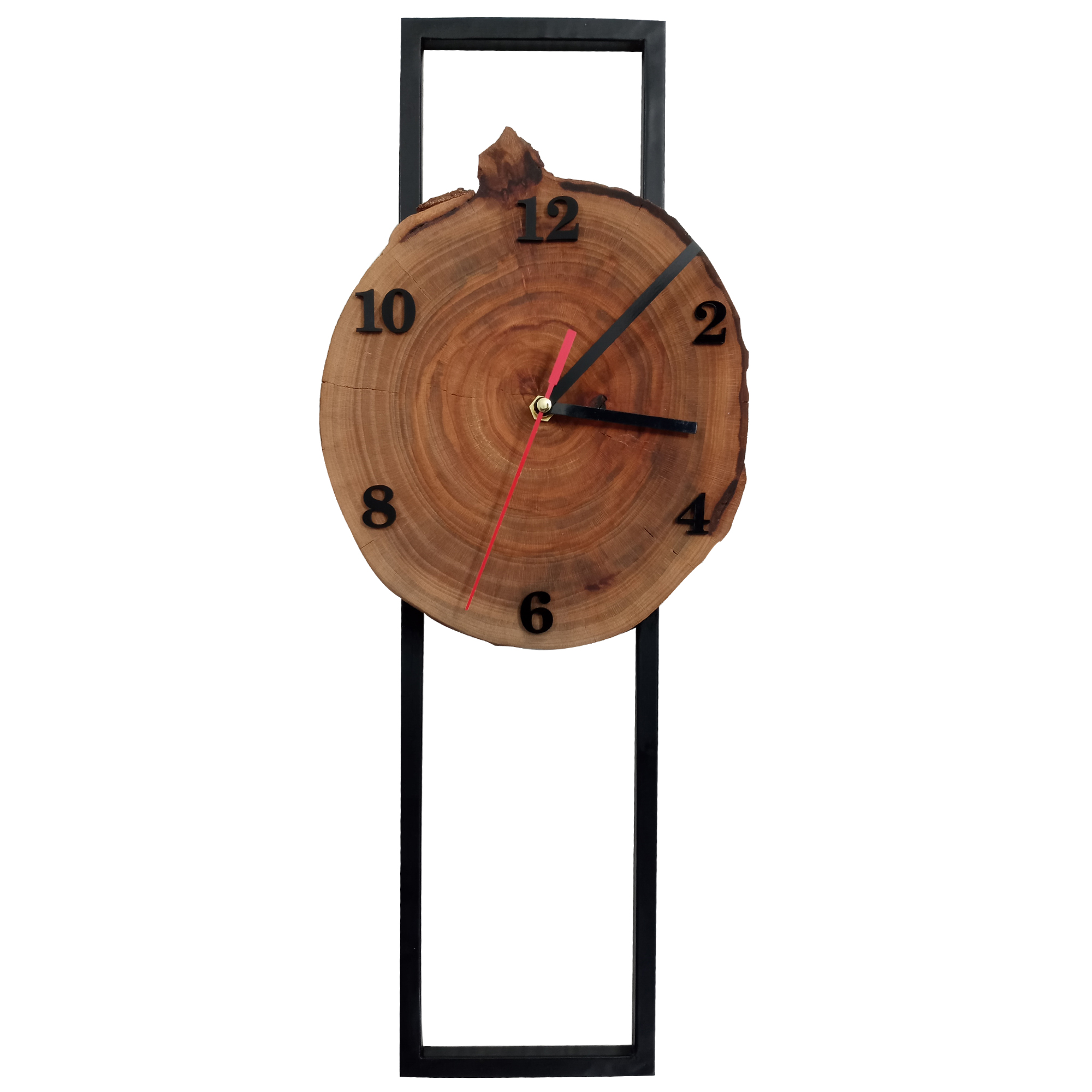 ساعت دیواری چوبی طرح روستیک مدل M101