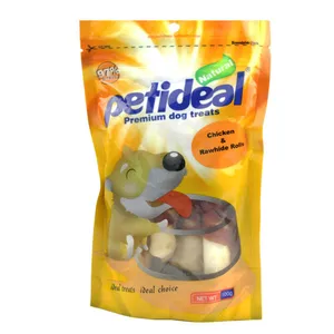  اسنک تشویقی سگ پتی دیل مدل Chicken and Rawhide Rolls وزن 100 گرم