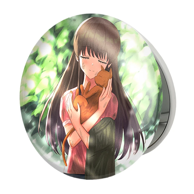 آینه جیبی خندالو طرح هوندا و کیو انیمه سبد میوه مدل تاشو کد 33986