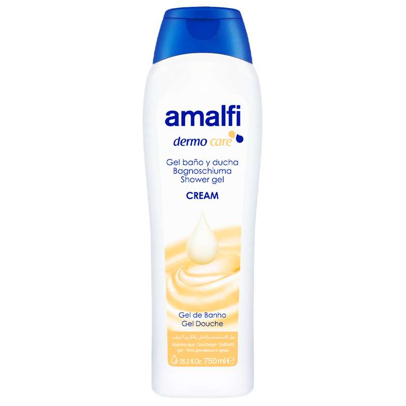 شامپو بدن آمالفی مدل Creamy حجم 750 میلی لیتر