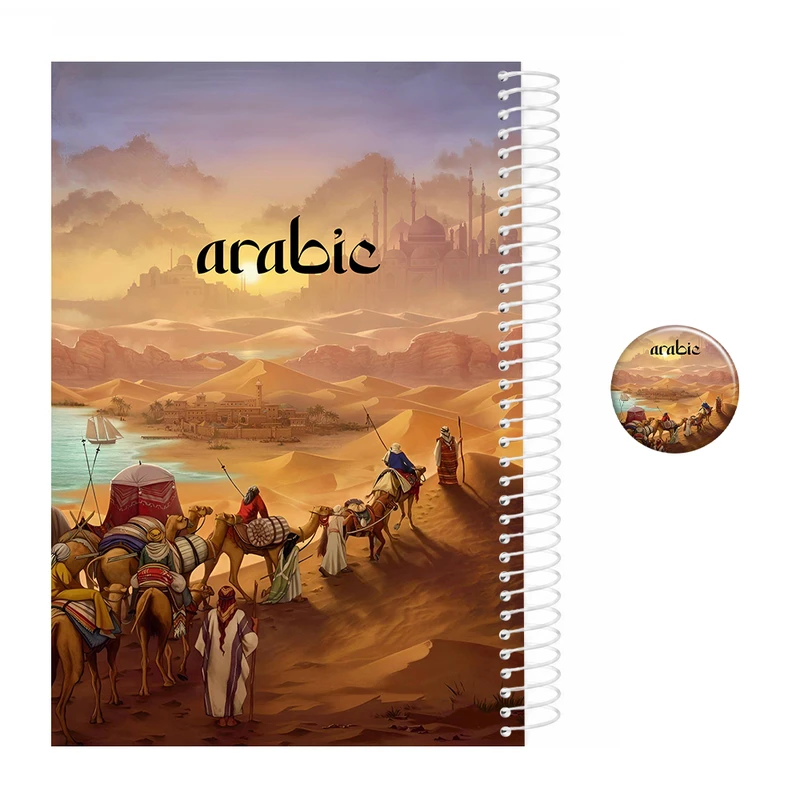دفتر مشق 200 برگ سیمی مدل عربی کد Arabic به‌همراه پیکسل مجموعه 2 عددی