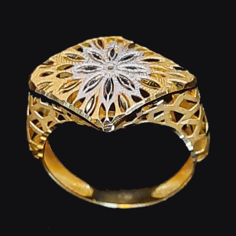 انگشتر طلا 18 عیار زنانه گالری یارطلا  مدل فیوژن  کد ANFAVA06