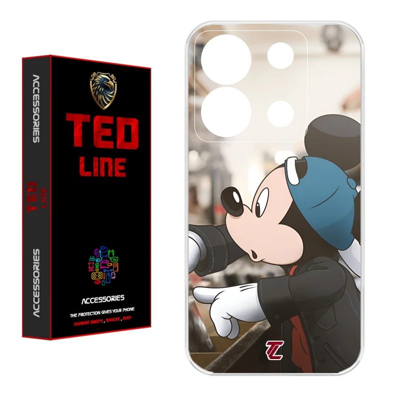کاور تد لاین طرح میکی موس کد 1139 مناسب برای گوشی موبایل شیائومی Redmi Note 13 Pro 5G / Poco X6
