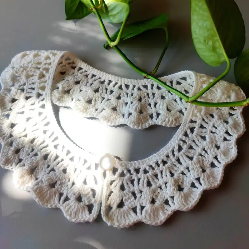 یقه تزیینی زنانه مدل بافتنی کد G04