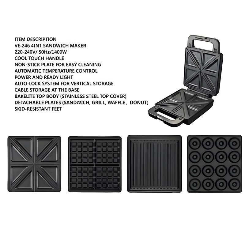 ساندویچ ساز وگاترونیکس مدل VE-246