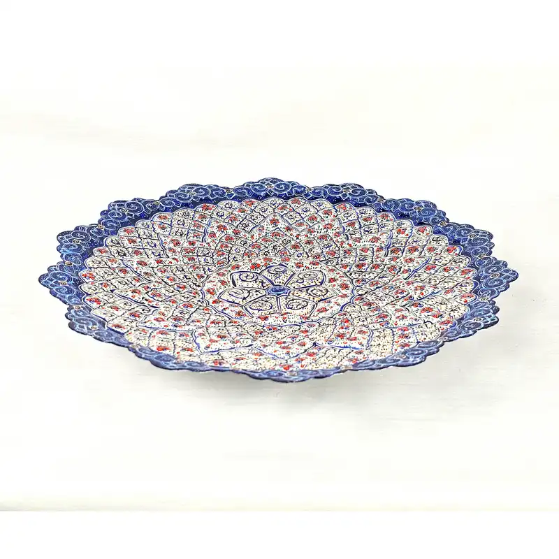 بشقاب میناکاری مدل شیرازی کد B30