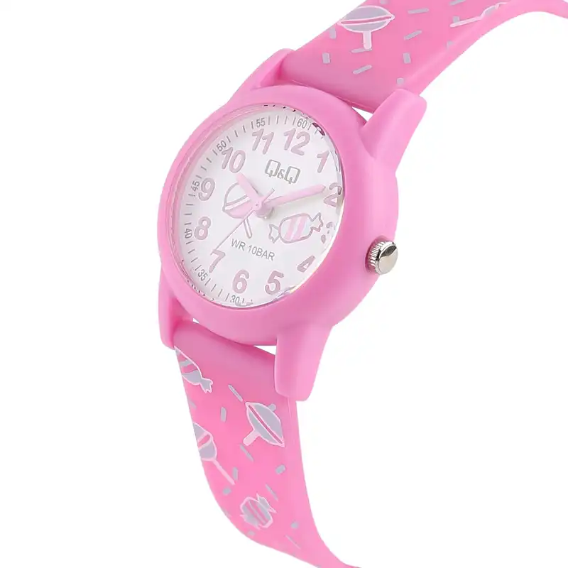 ساعت مچی عقربه ای دخترانه کیو اند کیو مدل V22A-003VY