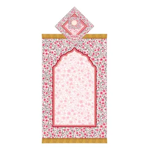 سجاده و جانماز مدل گل نقش اسلیمی کد 8022