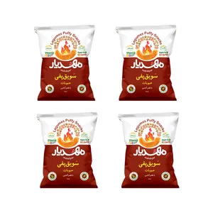 سویق پفی حبوبات آتشین مهدیار - 50 گرم بسته 4 عددی