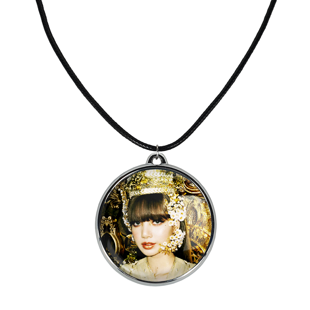 گردنبند خندالو مدل لیسا بلک پینک کد 1424214243