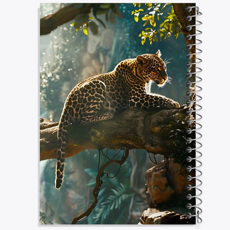 دفتر مشق 100 برگ خندالو طرح پلنگ کد F5885