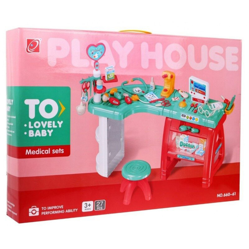 ست اسباب بازی تجهیزات پزشکی مدل play house کد 660-61