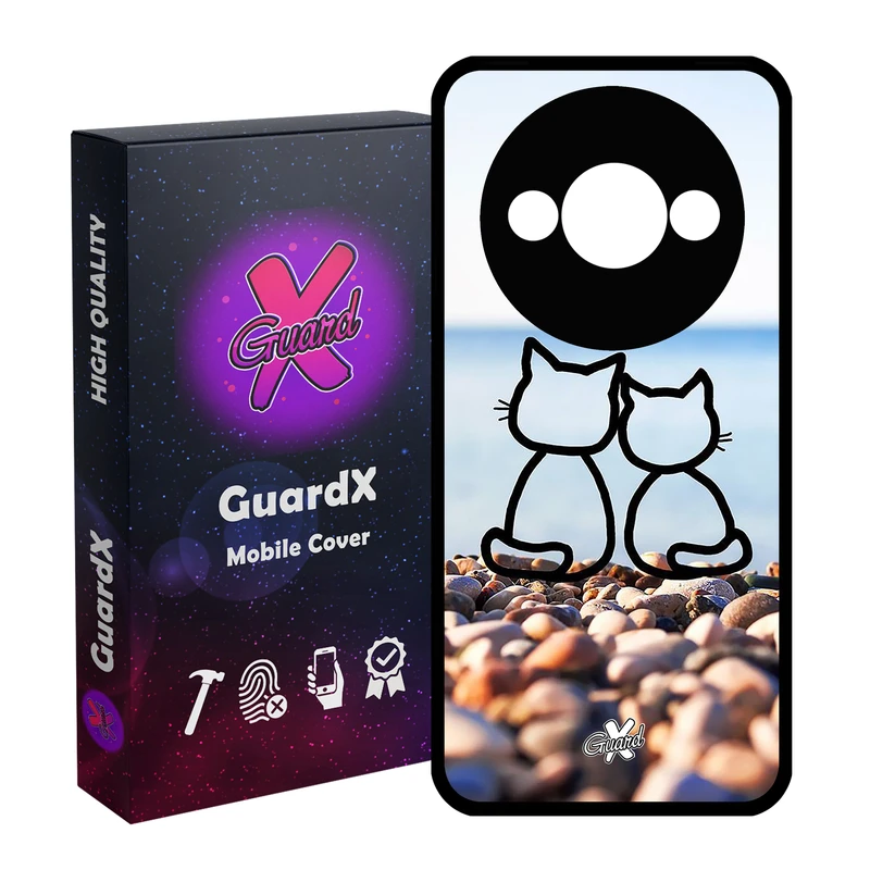 کاور گارد ایکس طرح Love مدل قاب Glass10016 مناسب برای گوشی موبایل شیائومی Redmi A3 4G/ A3X 4G/ Poco C61