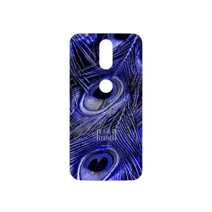 MAHOOT Purple Feather Cover Sticker for Motorola Moto G4