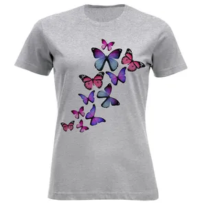 تی شرت آستین کوتاه زنانه مدل پروانه A38