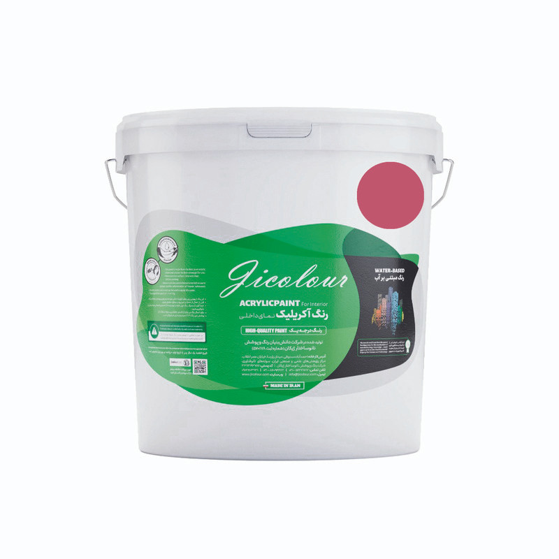 رنگ اکریلیک نمای داخل نیمه براق ژیکالر مدل میوه گیلاس کد P-P002 حجم 900میلی لیتر رنگ اکریلیک نمای داخل نیمه براق ژیکالر مدل میوه گیلاس کد P-P002 حجم 900میلی لیتر