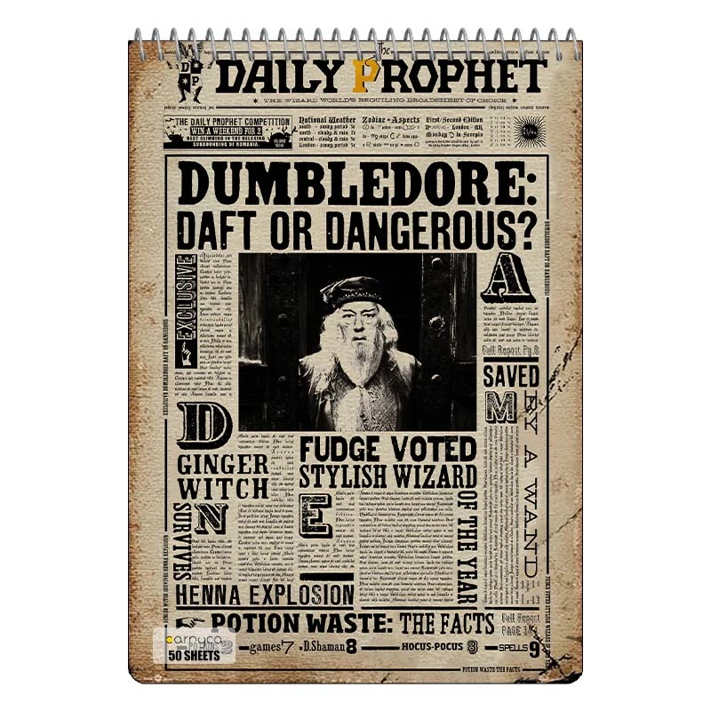 دفتر نقاشی 50 برگ سیمی کارنیکا طرح هری پاتر Harry Potter کد 61025