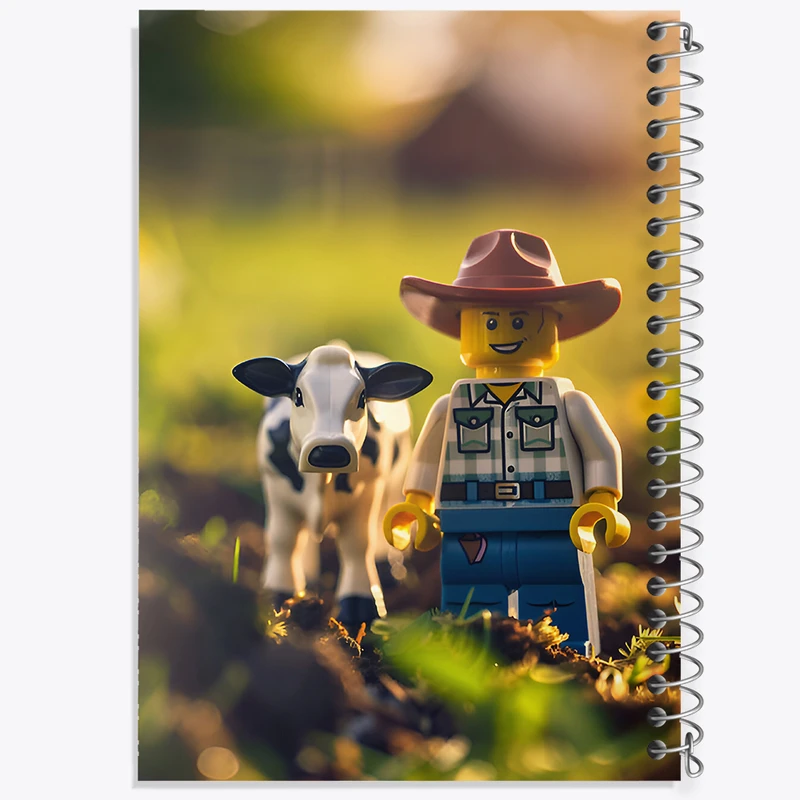 دفتر شطرنجی 50 برگ خندالو طرح لگو (Lego) کد F6552