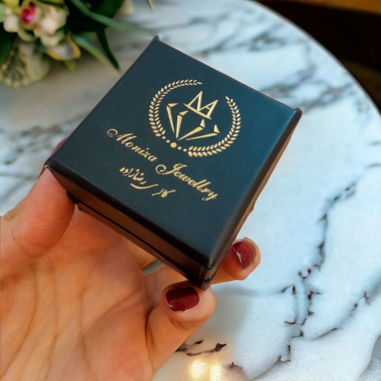 انگشتر نقره زنانه مدل امرالدکات 0205 -  - 9