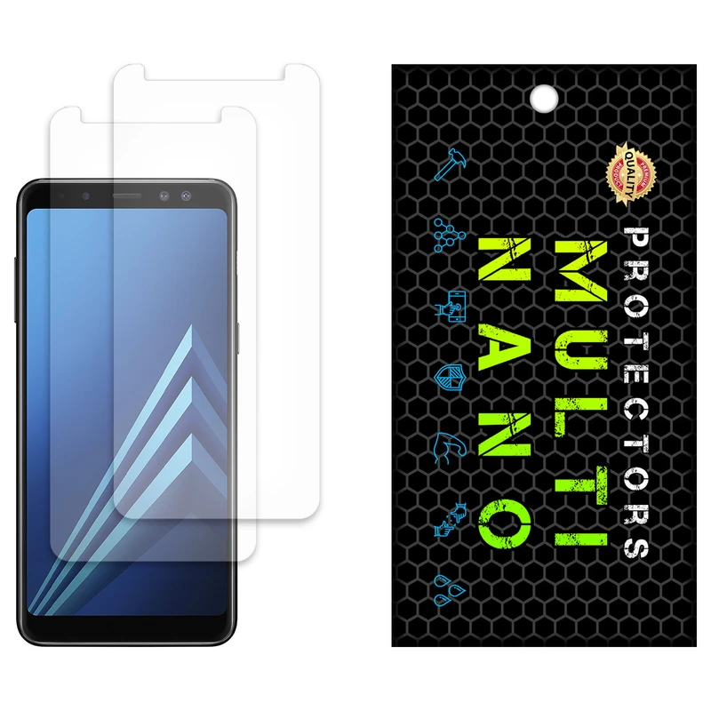 محافظ صفحه نمایش مات مولتی نانو مدل X-S2M مناسب برای گوشی موبایل سامسونگ Galaxy A8 2018 بسته دو عددی
