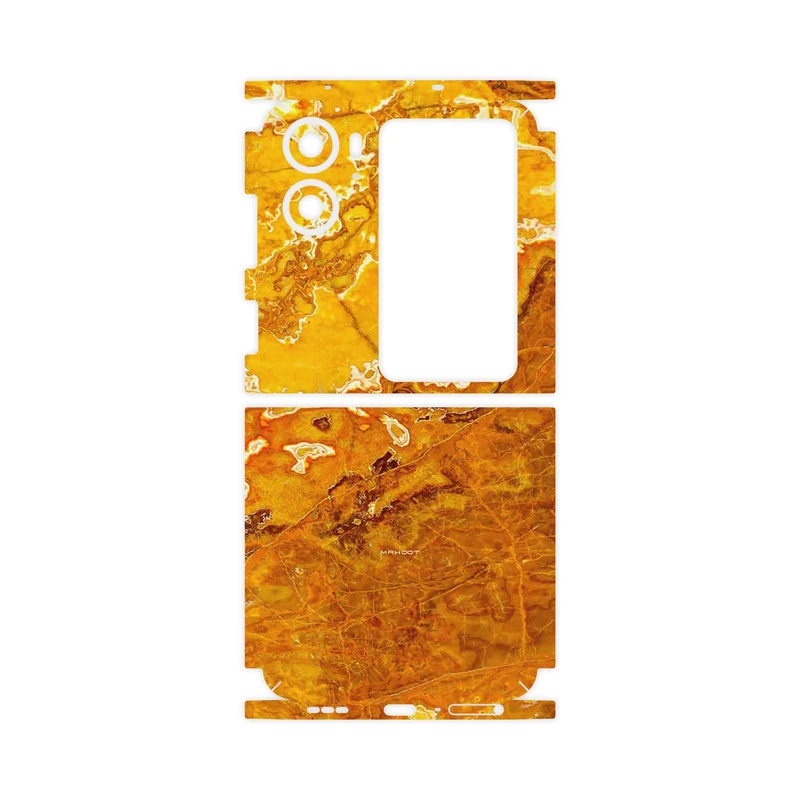برچسب پوششی ماهوت مدل Gold Marble-FullSkin مناسب برای گوشی موبایل اپو Find N2 Flip