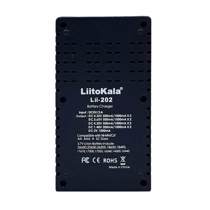 شارژر باتری لیتوکالا مدل Lii2O2 شارژر باتری لیتوکالا مدل Lii2O2