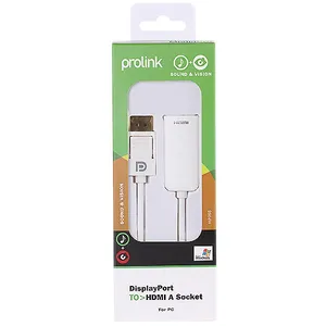 کابل تبدیل DisplayPort به HDMI پرولینک مدل MP355 به طول 0.15 متر