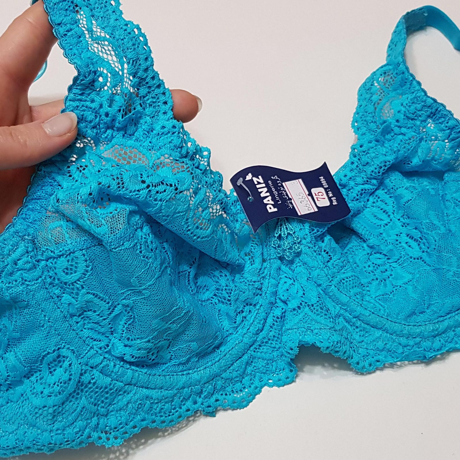 سوتین زنانه پانیذ مدل فنردار گیپوری کد 66365-new -  - 4