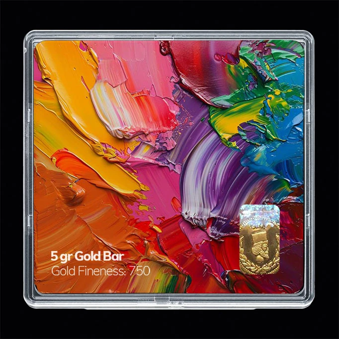 سکه گرمی طلا 18 عیار مدوپد مدل آبرنگ کد SG11778 