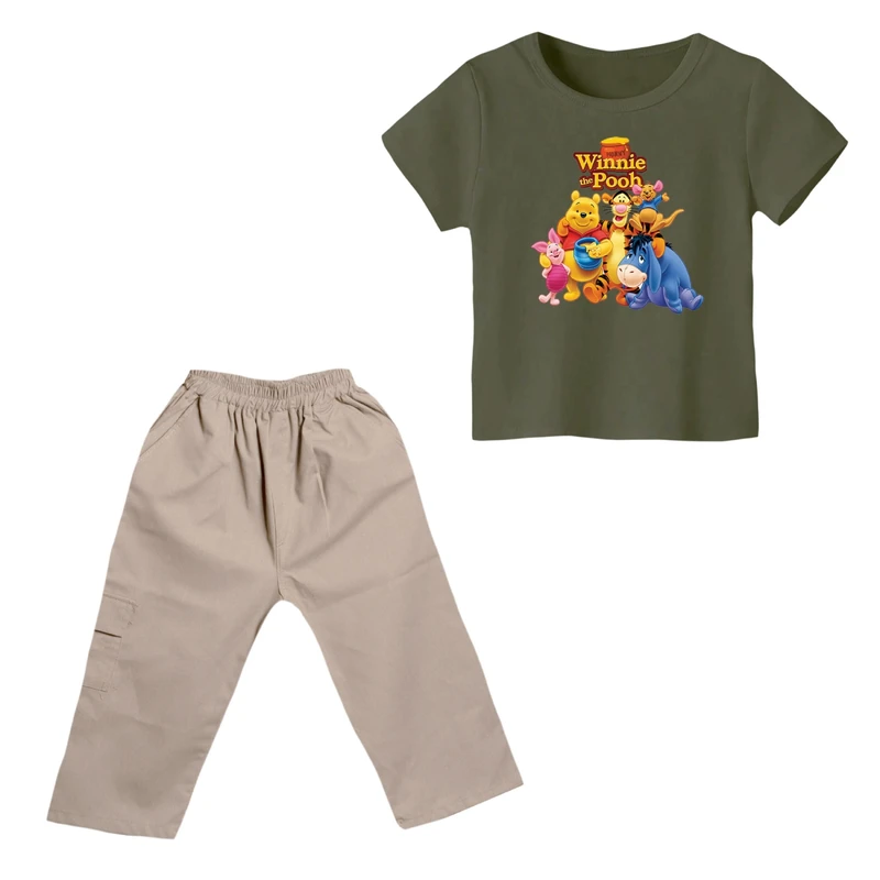 ست تی شرت و شلوارک پسرانه مدل پو کد 5