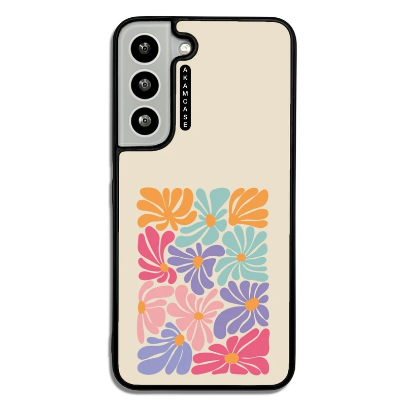 کاور آکام مدل AMC-WSGS22-FLOWERS-18 مناسب برای گوشی موبایل سامسونگ Galaxy S22