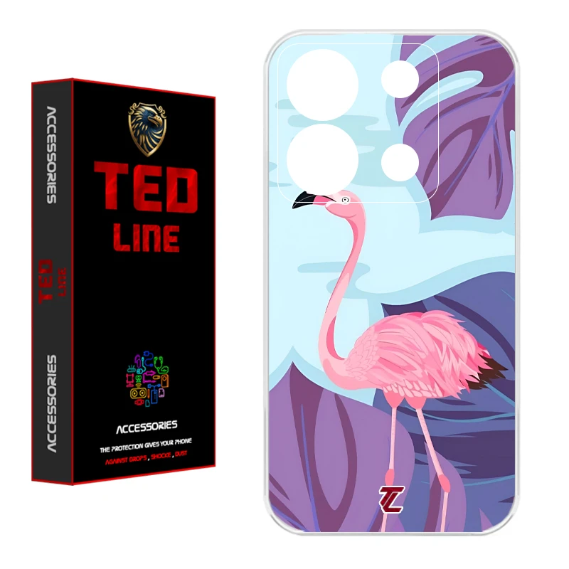 کاور تدلاین طرح فلامینگو کد 1209 مناسب برای گوشی موبایل شیائومی Redmi Note 13 Pro 5G / Poco X6