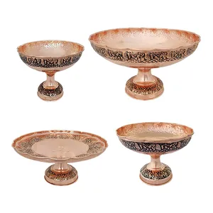 میوه خوری مسی مدل لب چین کد ZH320 بسته 4 عددی