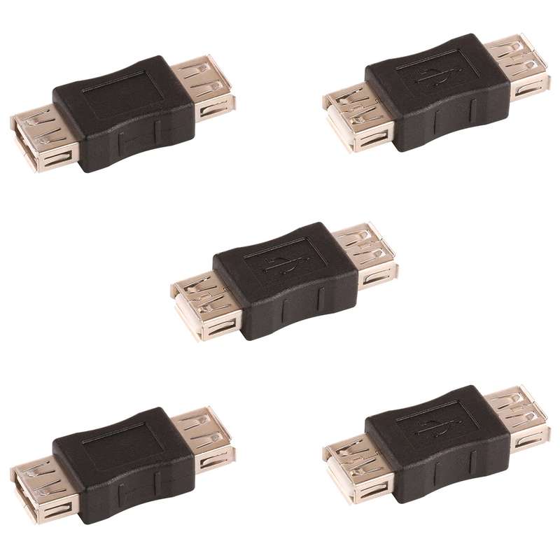مبدل افزایش طول USB مدل Female-Female بسته 5 عددی مبدل افزایش طول USB مدل Female-Female بسته 5 عددی