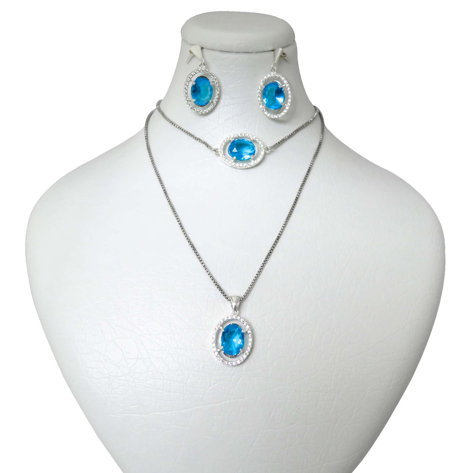 نیم ست نقره زنانه کد AV174D-S10 C1